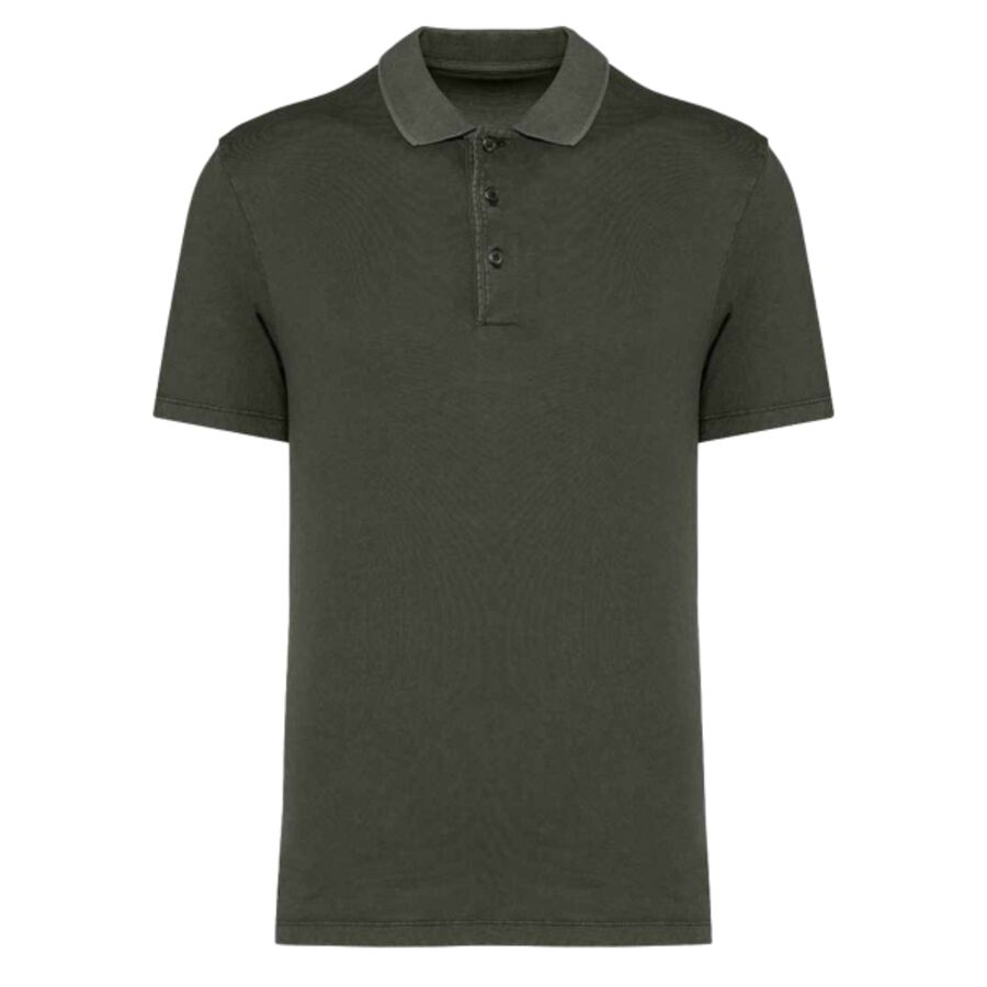 Native Spirit Washed Jersey Polo Shirt Thumbnail