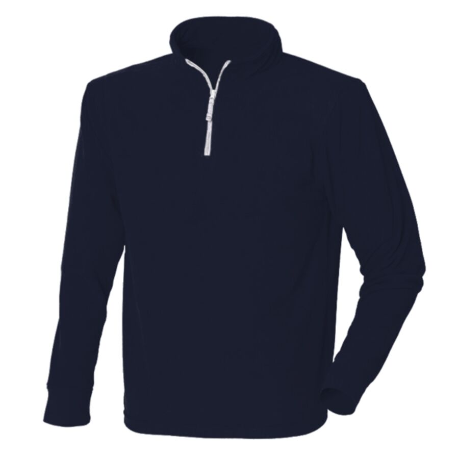 ¼ zip long sleeve fleece piped Thumbnail