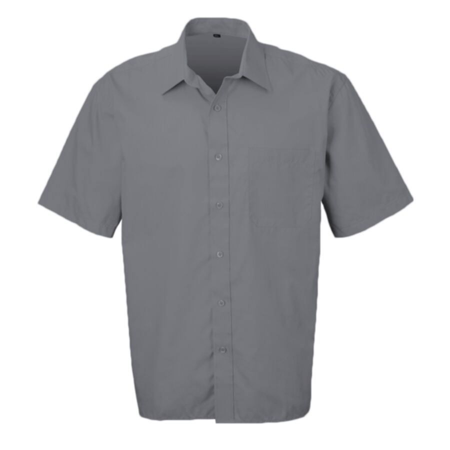 Short sleeve polycotton easycare poplin shirt Thumbnail