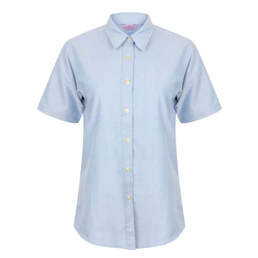 Women's short sleeve classic Oxford shirt Thumbnail