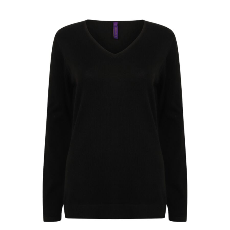 Women's 12 gauge v-neck jumper Thumbnail