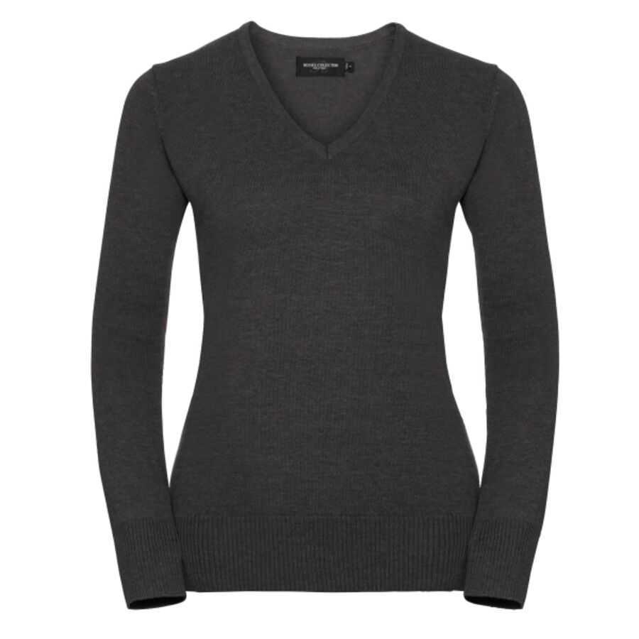 Women's v-neck knitted sweater Thumbnail