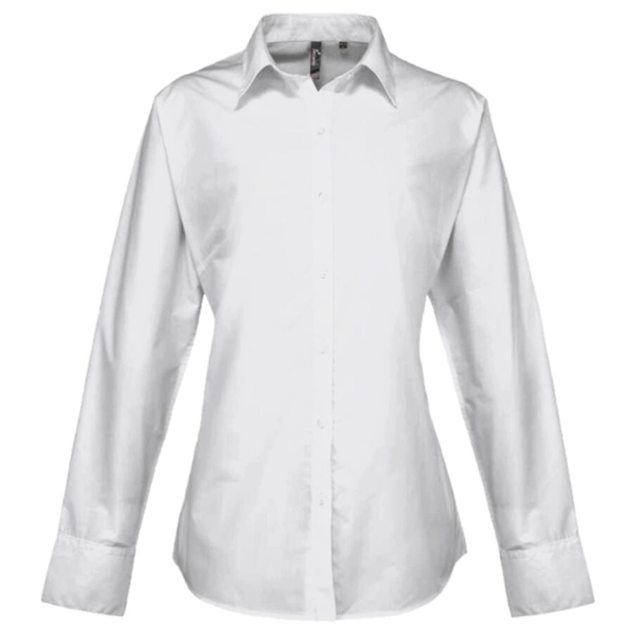 Women's supreme poplin long sleeve shirt Thumbnail