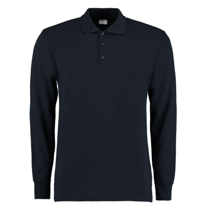 Piqué polo long-sleeved (classic fit) Thumbnail