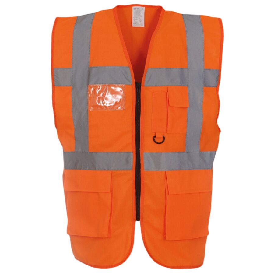 Multifunctional executive hi-vis waistcoat (HVW801) Thumbnail