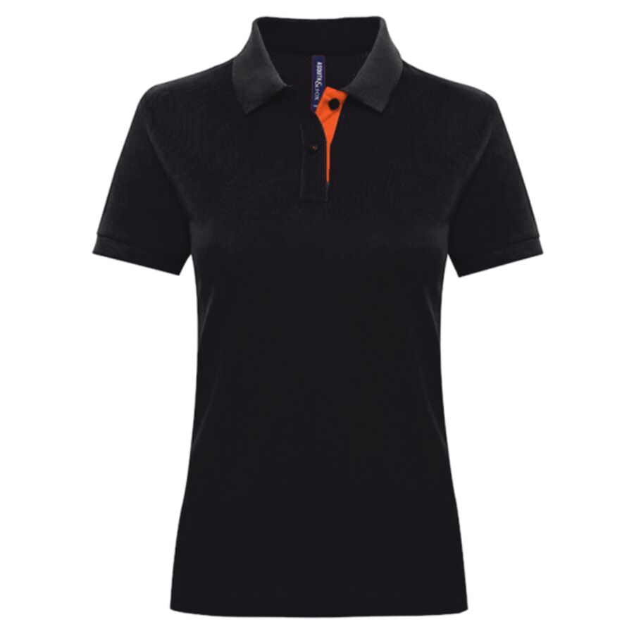 Women's contrast polo Thumbnail