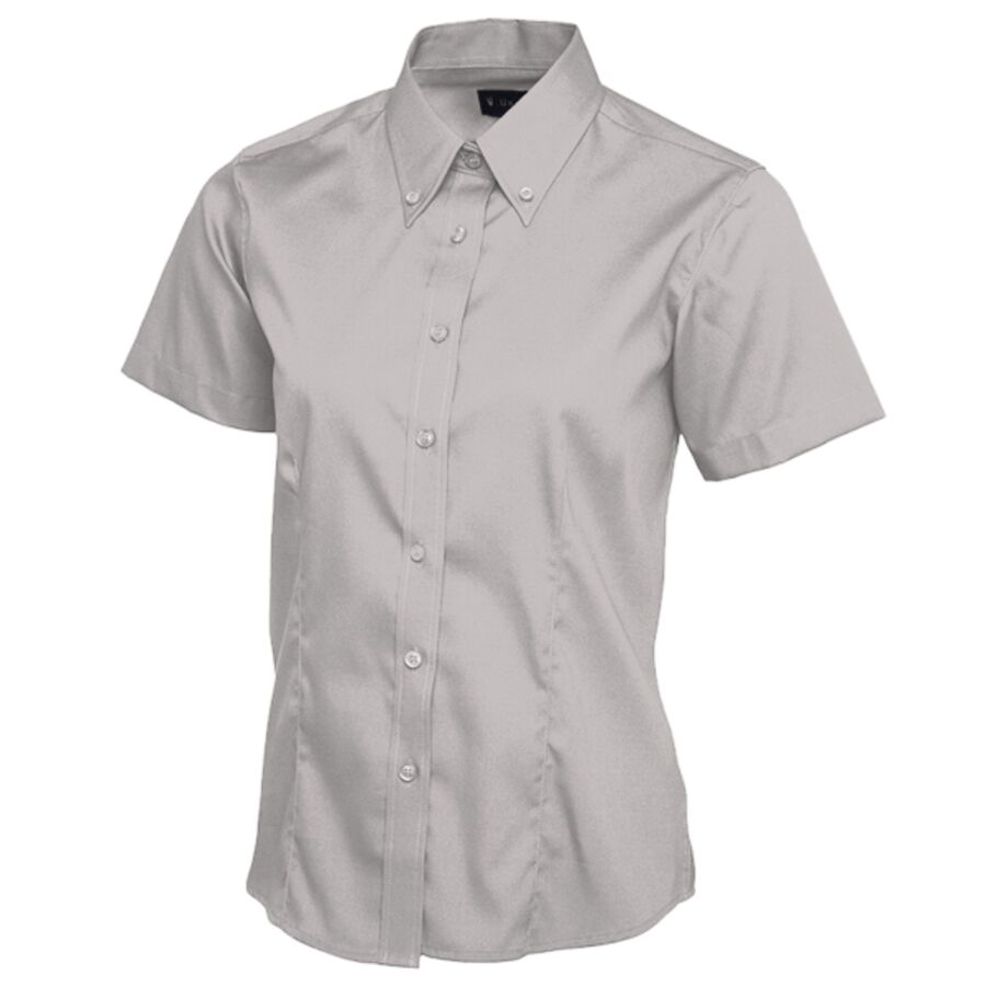 Ladies Pinpoint Oxford Half Sleeve Shirt Thumbnail