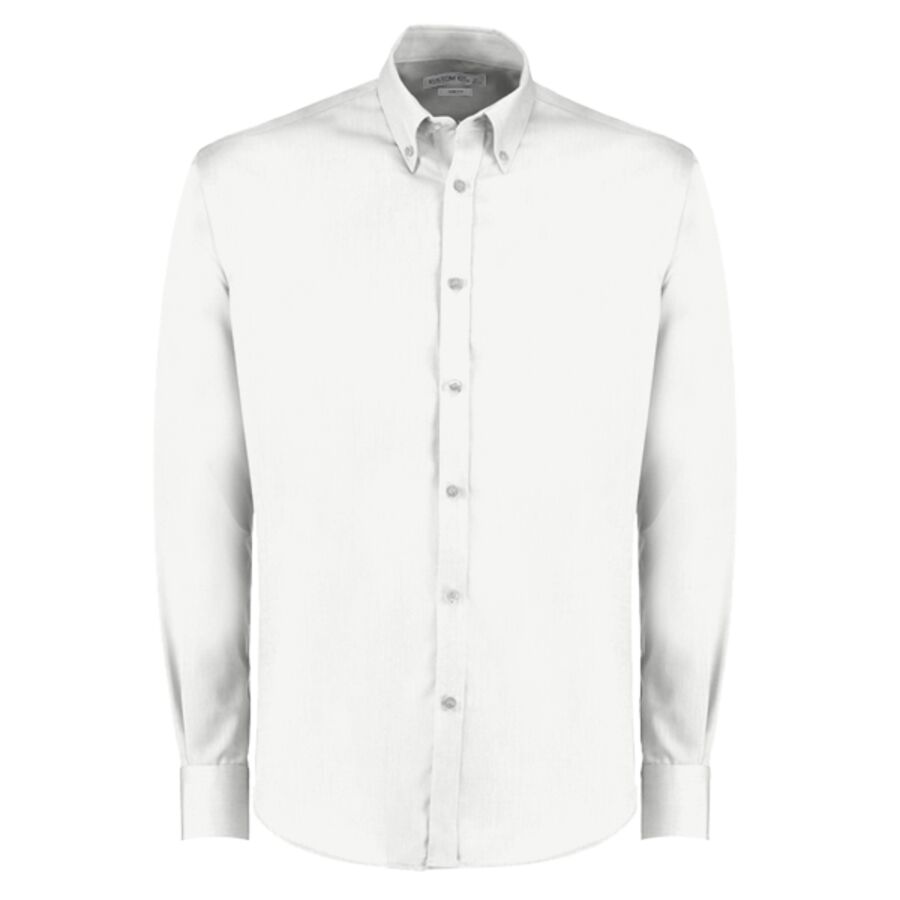 Slim fit non-iron Oxford twill shirt long-sleeved (slim fit) Thumbnail