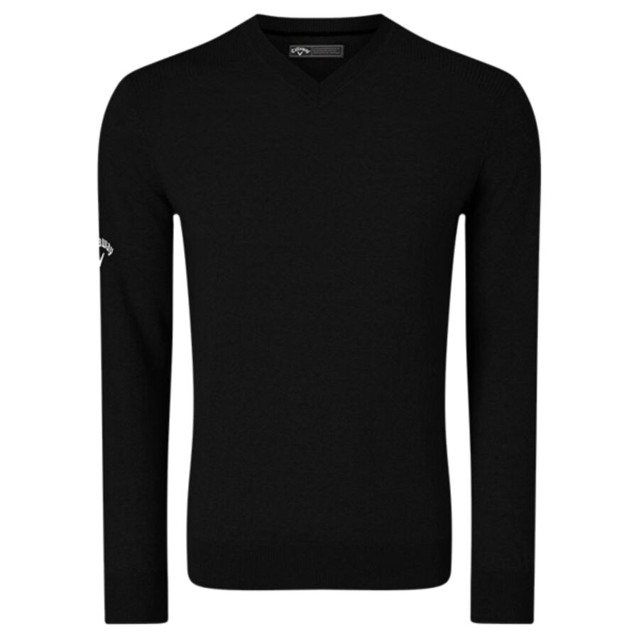 Ribbed v-neck Merino sweater Thumbnail