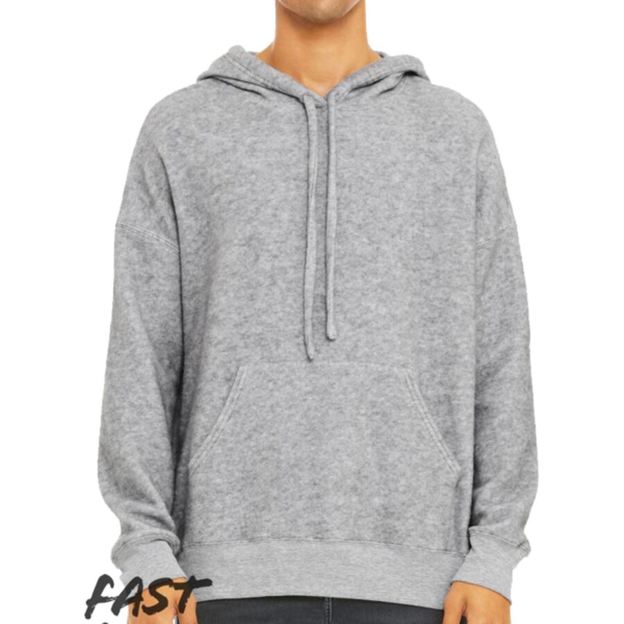 Unisex sueded fleece pullover hoodie Thumbnail