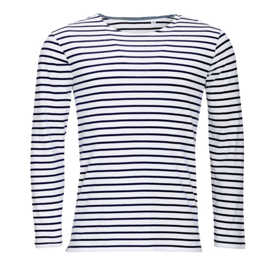 SOL'S Marine Long Sleeve Striped T-Shirt Thumbnail