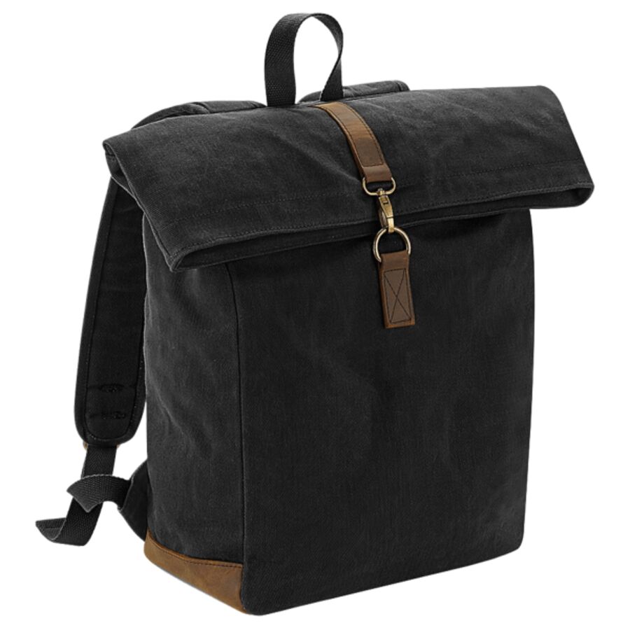 Heritage waxed canvas backpack Thumbnail