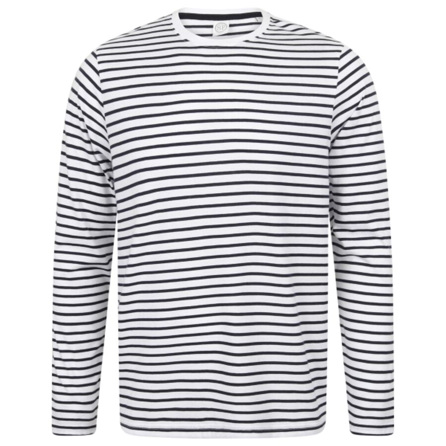 Unisex long-sleeved striped T Thumbnail