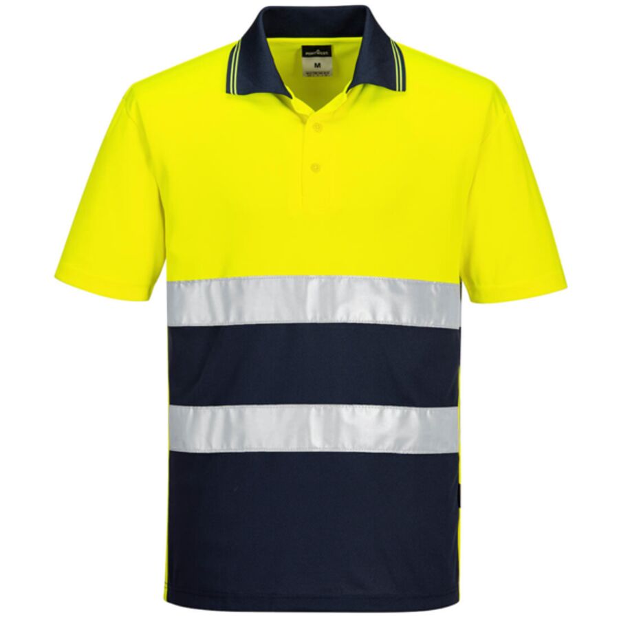  Hi-Vis Lightweight Contrast Polo Shirt S/S Thumbnail