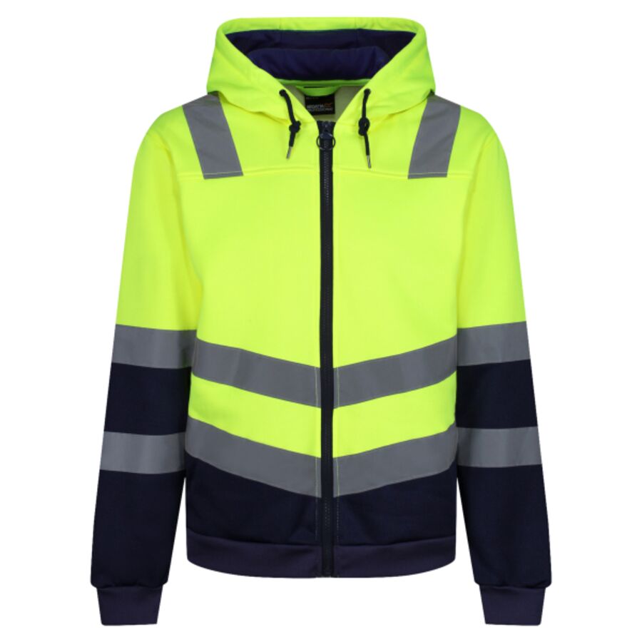 Pro hi-vis full zip hoodie Thumbnail